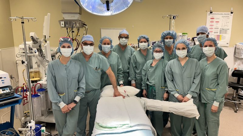 équipe du bloc opératoire de l'Hôpital du Suroît